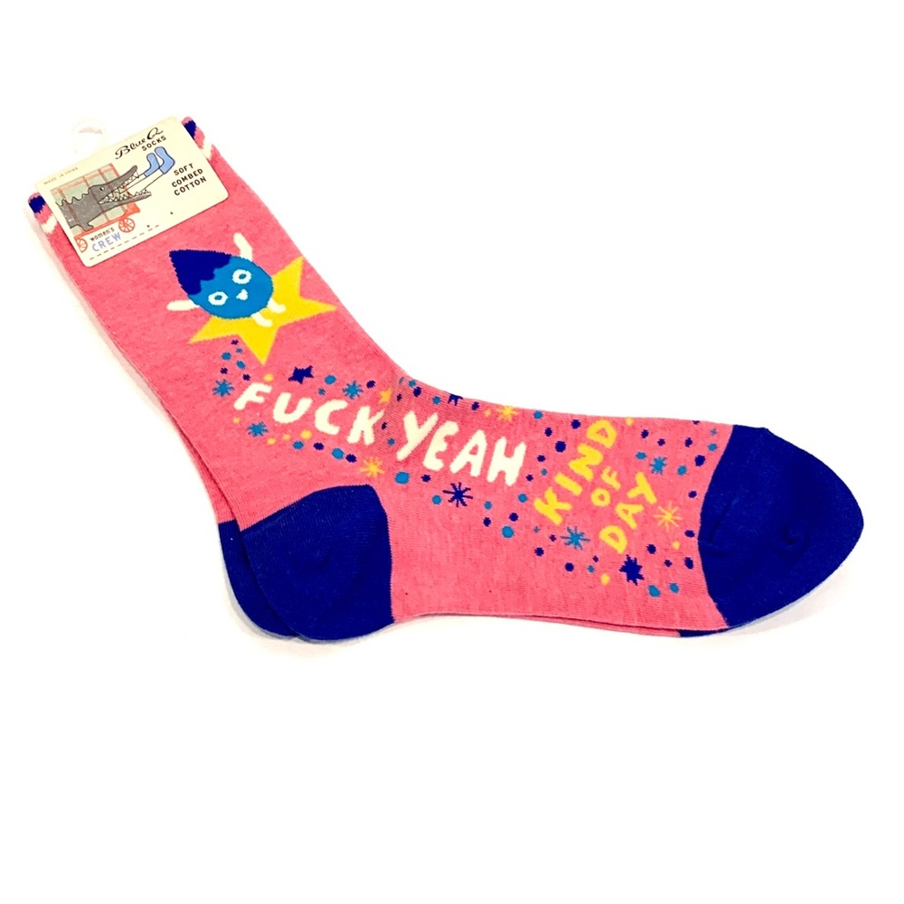Blue Q | “fuck yeah kind of day” socks